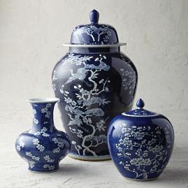 Deep Indigo Ming Ceramic Collection