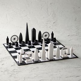 Skyline Acrylic Chess Set