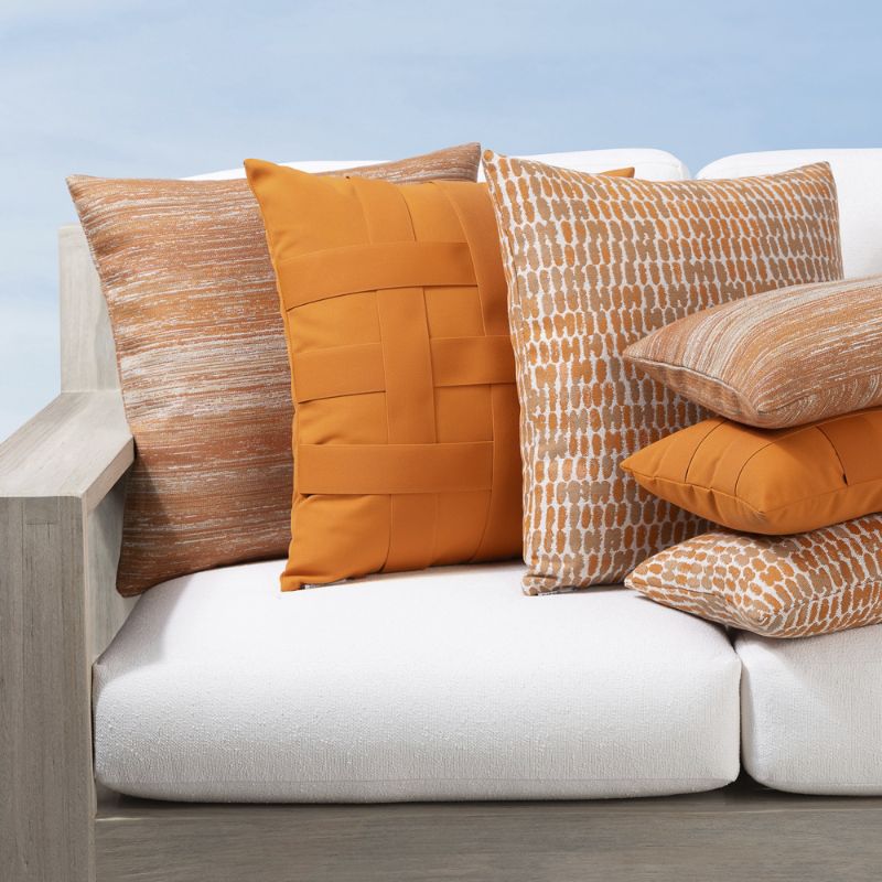 Shop Frontgate Mandarin Orange Indoor/outdoor Pillow Collection By Elaine Smith