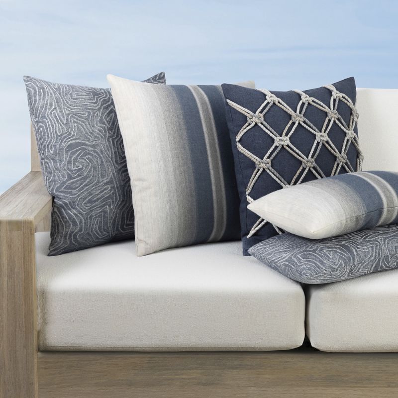 Frontgate Piedmont Indoor/outdoor Pillow Collection By Elaine Smith In Blue