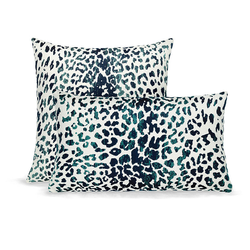 Frontgate Wild One Indoor/outdoor Pillow By Elaine Smith In Blue