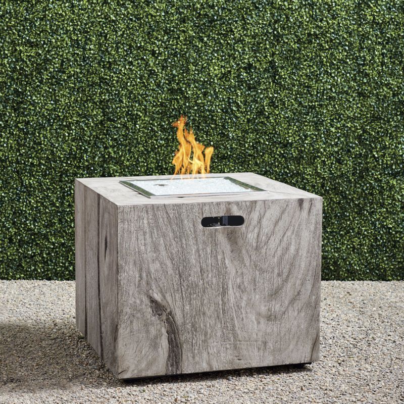 Frontgate Bryndle Root Square Fire Table
