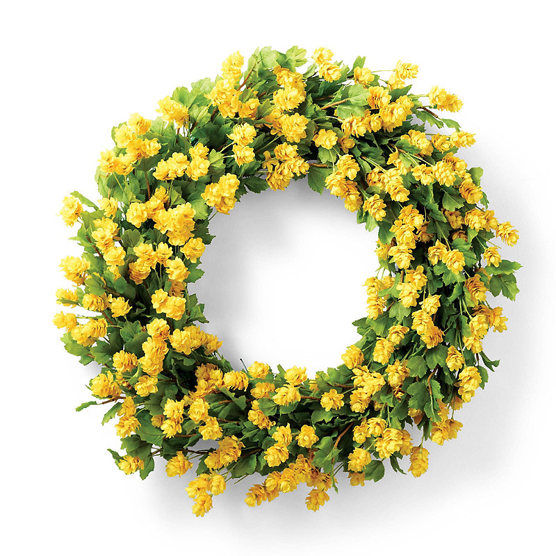 Carmen Cascading Hops Wreath - Frontgate