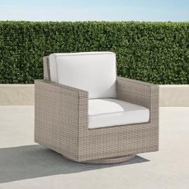 Small Palermo Swivel Lounge Chair with Cushions in