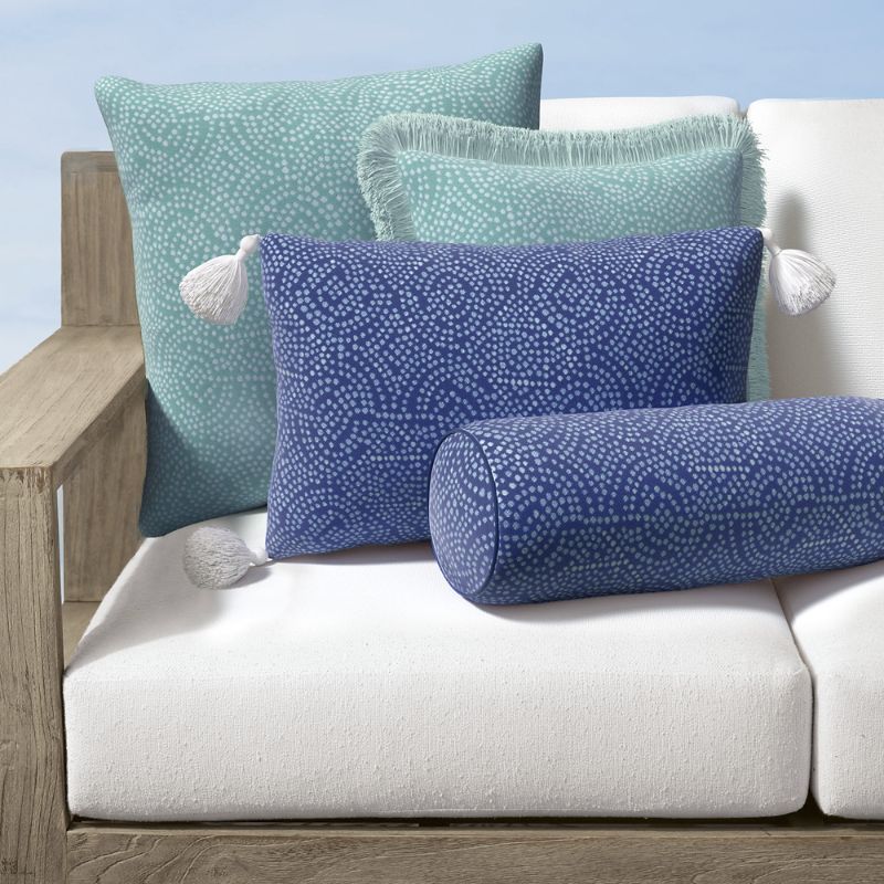 Frontgate Cleo Dotted Tile Indoor/outdoor Pillow
