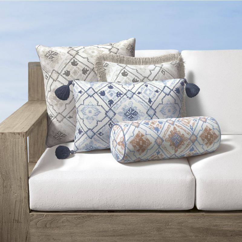 Frontgate Santorini Tile Indoor/outdoor Pillow In Sunrise