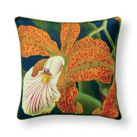 New York Botanical Spotted Orchid Indoor/Outdoor Pillow