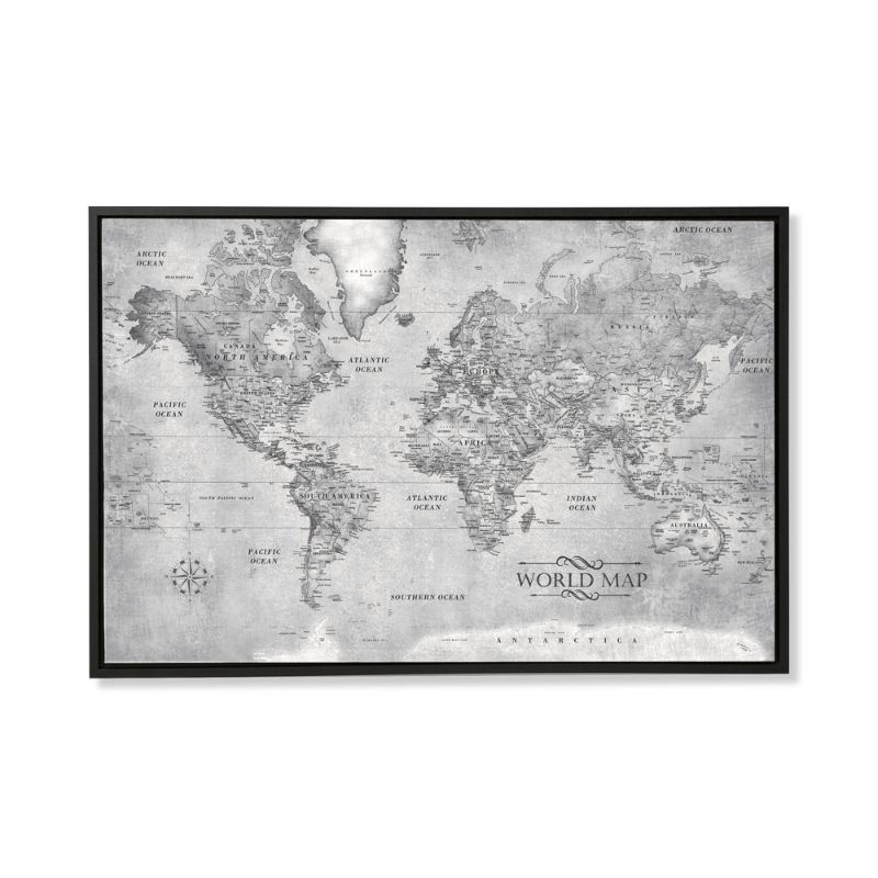 Frontgate World Map In Black ModeSens