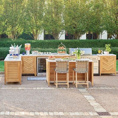 Westport Outdoor Kitchen in Natural Teak