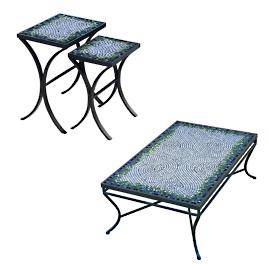 KNF Belize Mosaics Rectangular Coffee & Side Tables