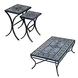 KNF Roma Mosaics Rectangular Coffee & Side Tables