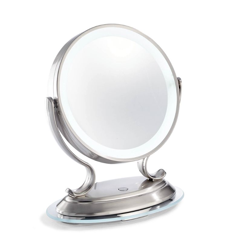 Frontgate Led Vanity Mirror In Satin Nickel