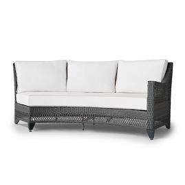 Graham Curved Right-facing Sofa with Cushions