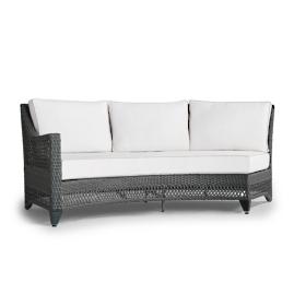 Graham Curved Left-facing Sofa with Cushions