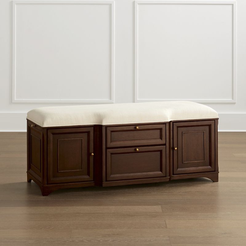 Frontgate Hunter Storage Bench In Stone Gray ModeSens