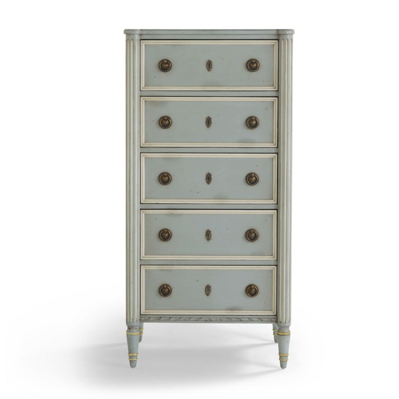 Frontgate Etienne 5-drawer Dresser In French Blue
