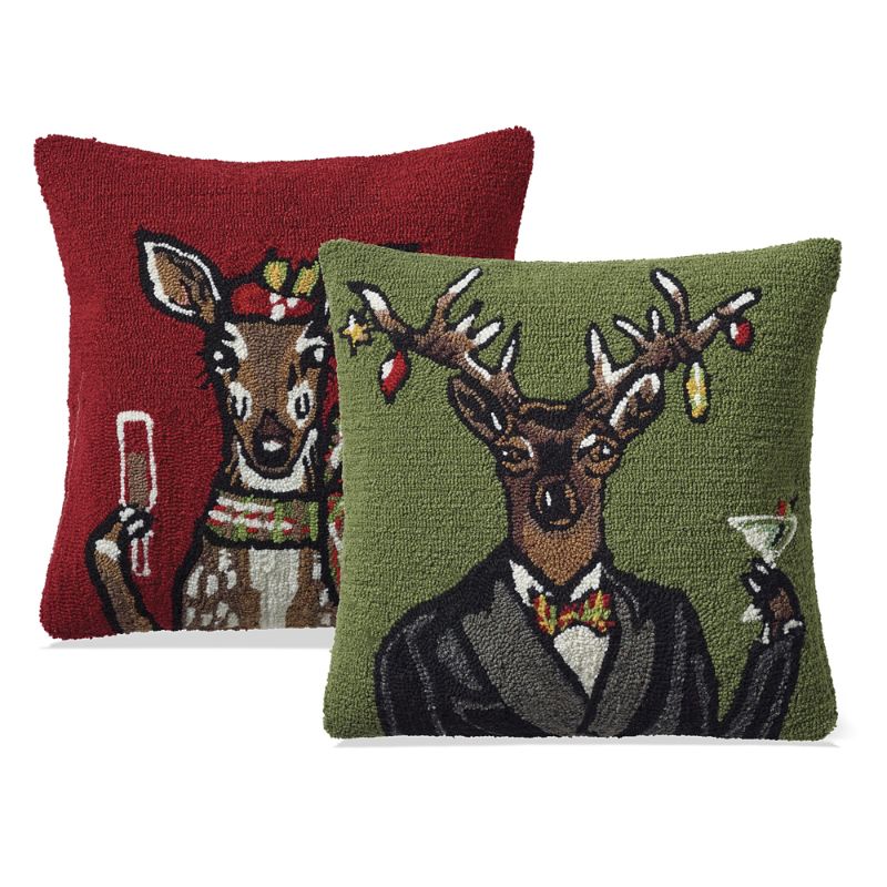 Frontgate Mr. & Ms. Deer Indoor/outdoor Pillows ModeSens