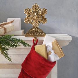 Decorative Snowflake Stocking Holder
