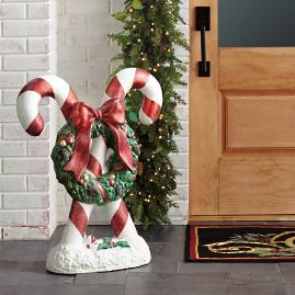 Candy Canes with Wreath
