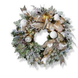 Frosted Nights Indoor Wreath