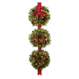 Christmas Cheer Ribbon Wreath Trio