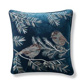 Frosty Feathers Decorative Pillow Cover