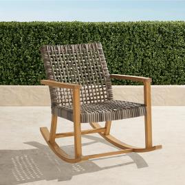Isola Teak Rocking Chair in Natural Finish