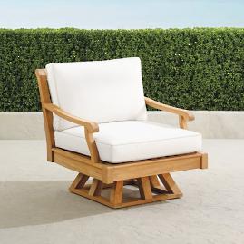 Cassara Swivel Lounge Chair with Cushions