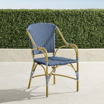 French Cafe Aluminum Armchairs, Set of Two