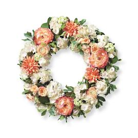 Dahlia Hydrangea Wreath