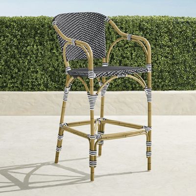 French Cafe Aluminum Bar Stool