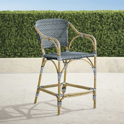 French Cafe Aluminum Counter Stool