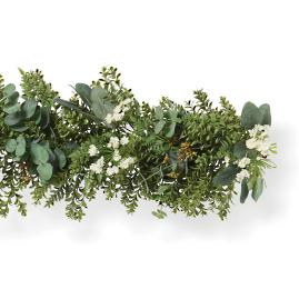 Outdoor Mixed Greenery Queen Anne's Lace Garland