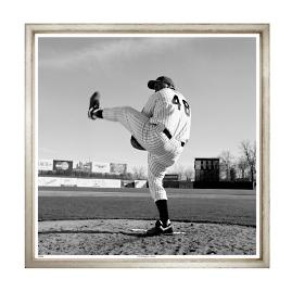 Delivering a Pitch Photo Print