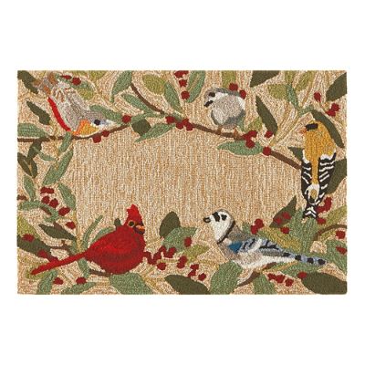 Winter Birds Door Mat