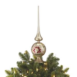 Champagne Toast Glass Tree Topper