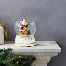 Santa with Toy Bag Snow Globe