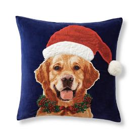 Christmas Cheer Retriever Pillow Cover
