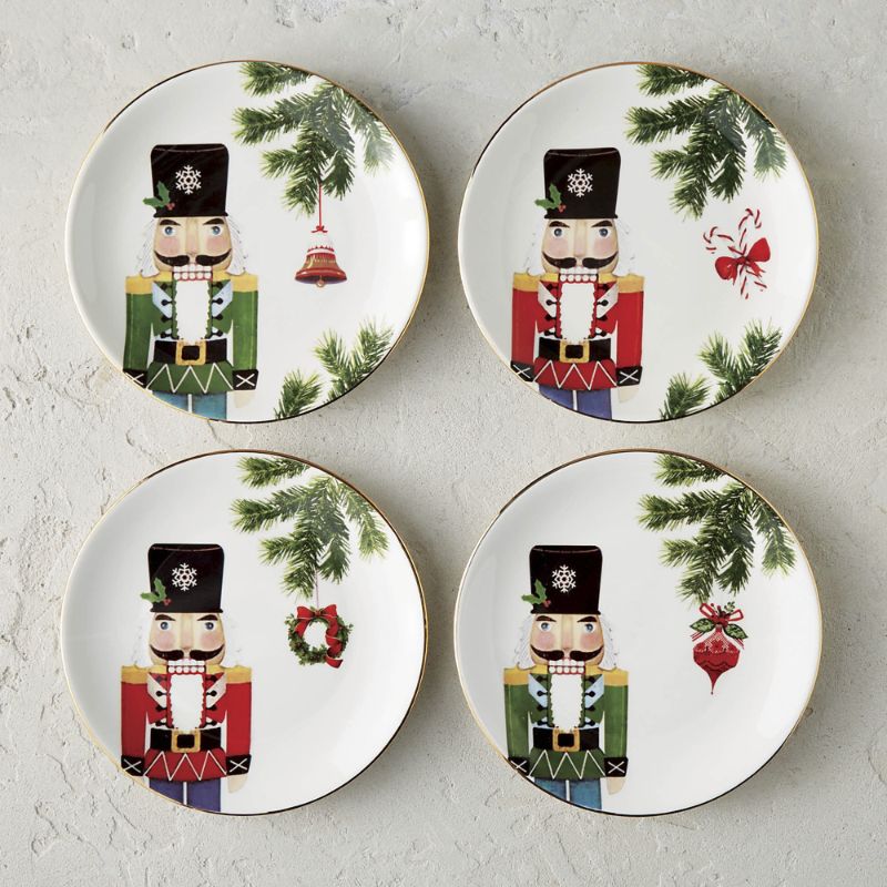 Frontgate Set Of 4 Nutcracker Side Plates ModeSens