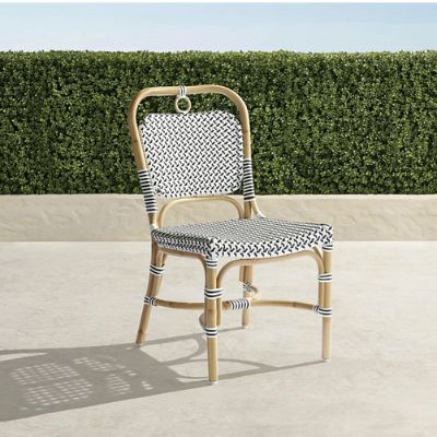 Pia Rattan Bistro Chair, Set of Two