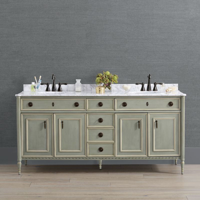 Frontgate Etienne Vanity In French Linen Double Vanity