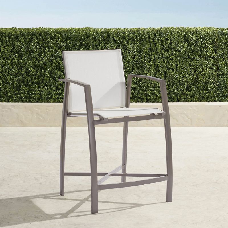 Frontgate Newport Aluminum Counter Stool