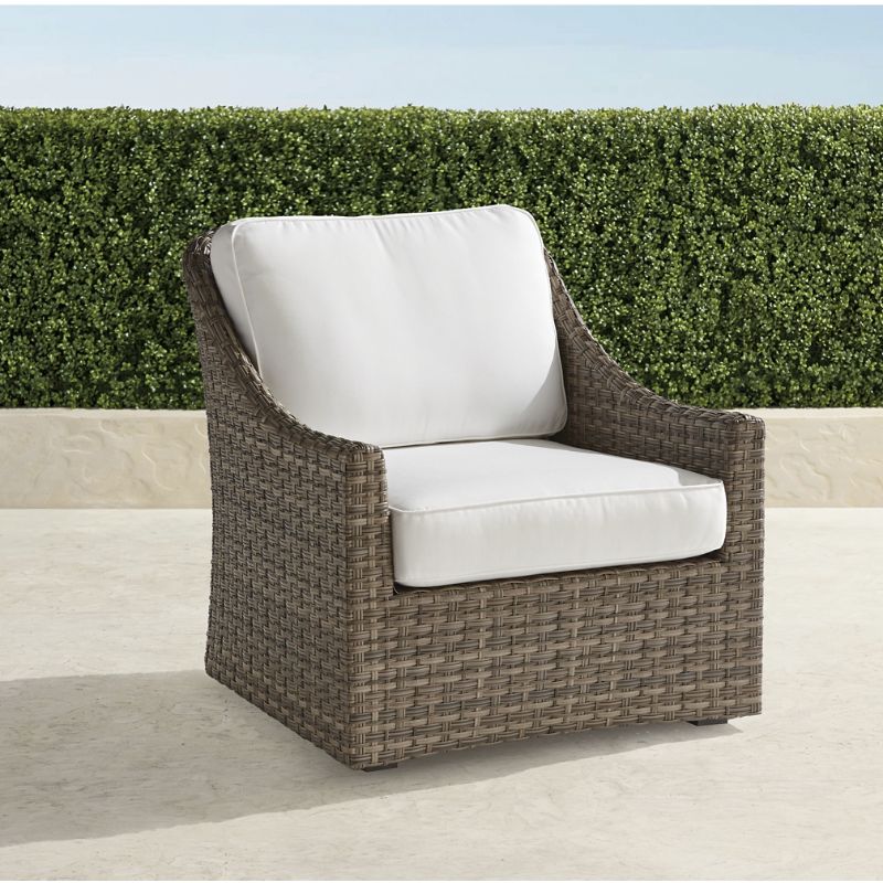 Frontgate Ashby Lounge Chair With Cushions In Putty Finish