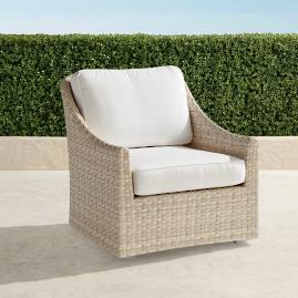 Ashby Lounge Chair with Cushions in Shell Finish