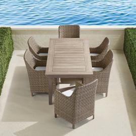Ashby 7-pc. Rectangular Dining Set in Putty Finish