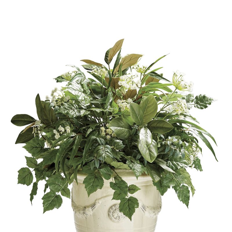 Frontgate Outdoor Mixed Greenery & Queen Anne's Lace Urn Filler
