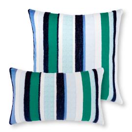 Luxe Channel Indoor/Outdoor Pillow by Elaine Smith