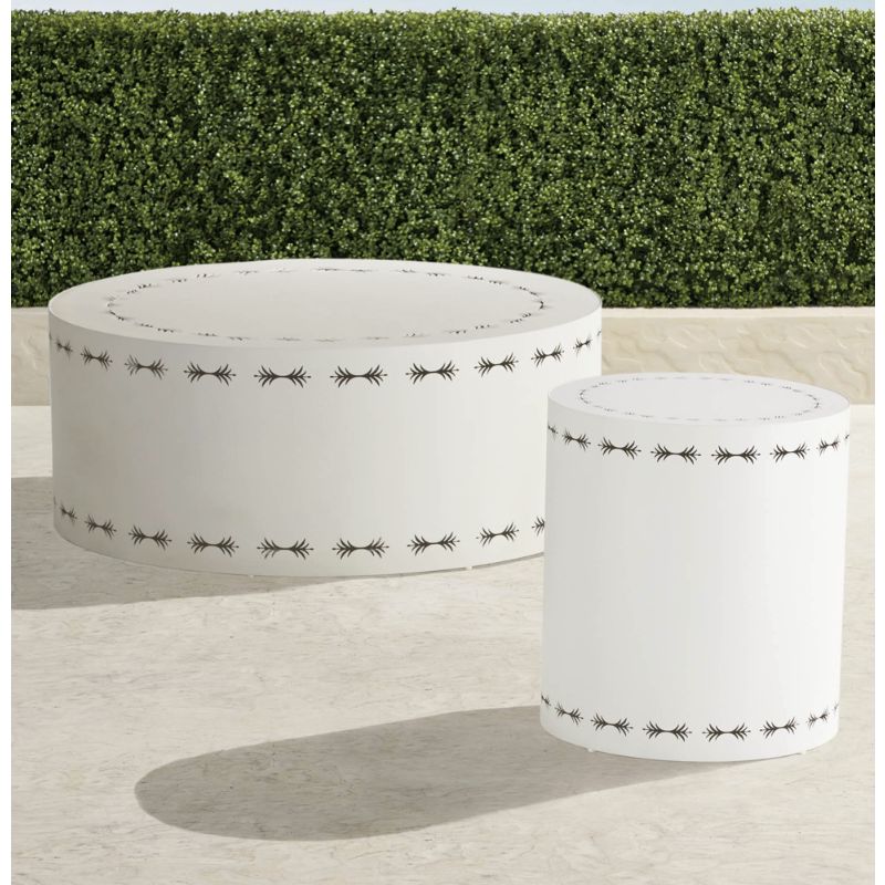 Frontgate Sabine Tables Tailored Covers In Gray
