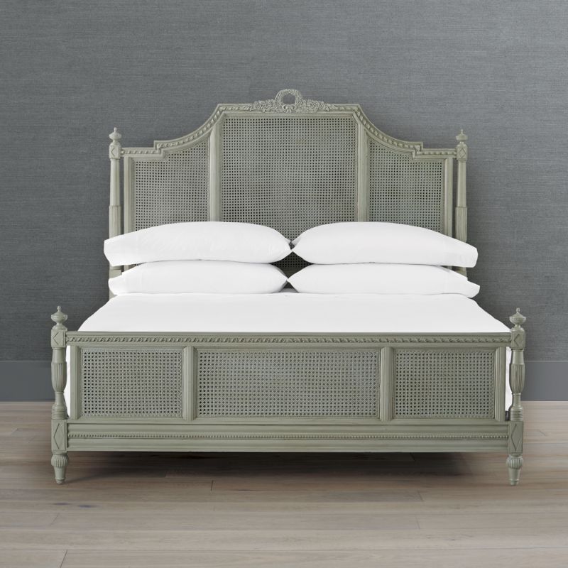 Frontgate Beauvier French Cane Bed In French Linen