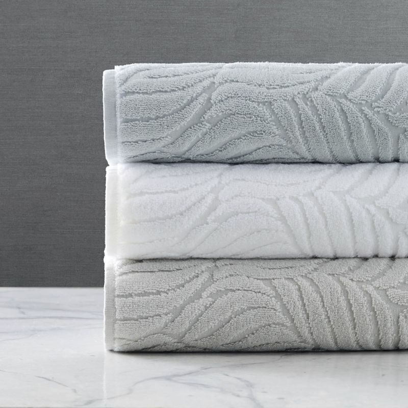 Frontgate Sculpted Oasis Bath Towels In White
